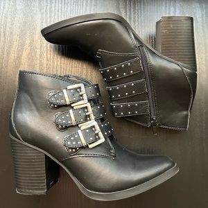 Madden Girl - Studded 3 Buckle Booties